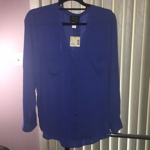 Royal blue blouse (NEW with Tags!)